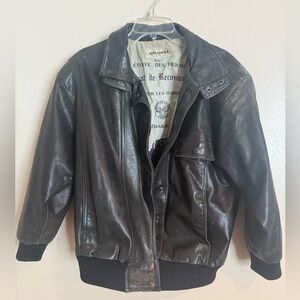 Split End Ltd Vintage Leather Black Jacket Sz Men’s Small  L Erode Des Heroines
